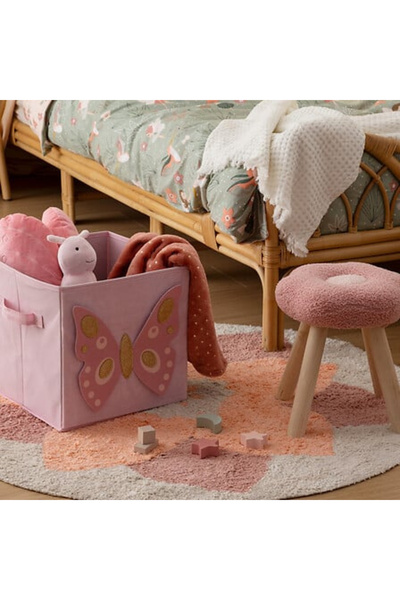 Other Butterfly shelf box 29x29 cm pink with handles