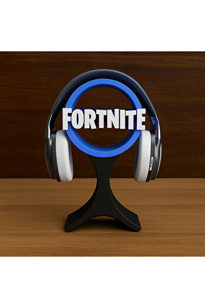 Srd3dMaker Fortnite Temalı 25 cm Büyük Boy Gamer Kulaklık Standı – Oyunculara...