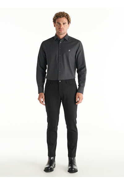 Ted Baker Normal Bel Slim Paça Slim Fit Siyah Erkek Pantolon TBMRTR1016