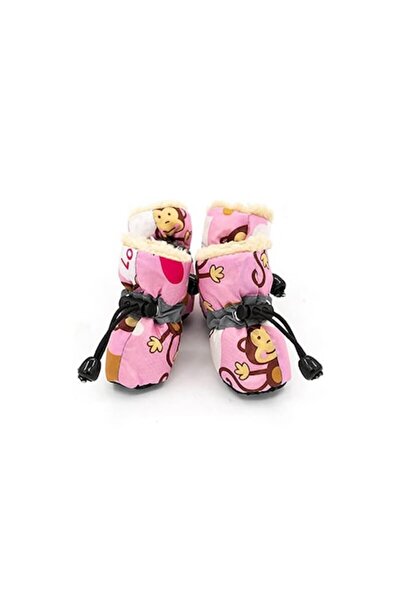 Edman Set of 4 Protector Pet Care Monkey booties for dogs, size XL, Pink