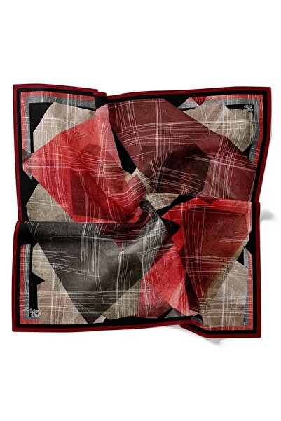 Levidor Striped Geometric Abstract Pattern Sparkly Crystal Scarf