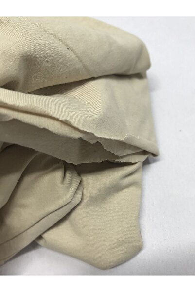 Yiğit Kumaş Single Jersey Fabric, Piece 75X160 cm Beige Color Medium Quality