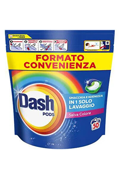Dash Salva Colore All in 1 Pods - 50 capsules