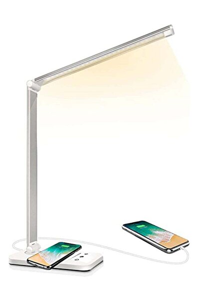 COOYA Desk Lamp with Wireless Charger, LED Desk Light,Reading Table Lamp,USB Wireless Side Lamp