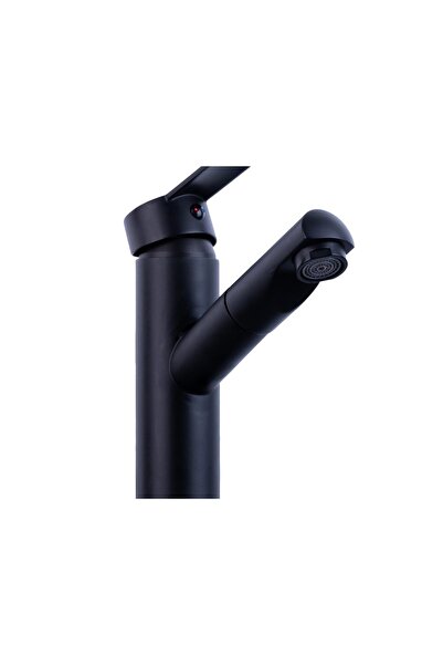 Trendy's Basin mixer, TRENDY S, pull-out shower head, matt black