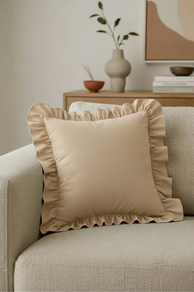 Mery Tekstil غطاء وسادة مزخرف أنيق مصنوع من القطن بنسبة 100% مقاس 43 × 43 سم