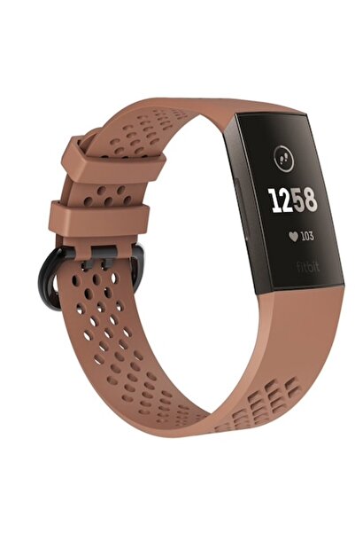Edman Sport Strap for Fitbit Charge 3/4, Size S, Brown
