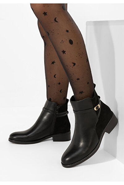 B T Shoes Γυναικεία μποτάκια Riselora Μαύρα