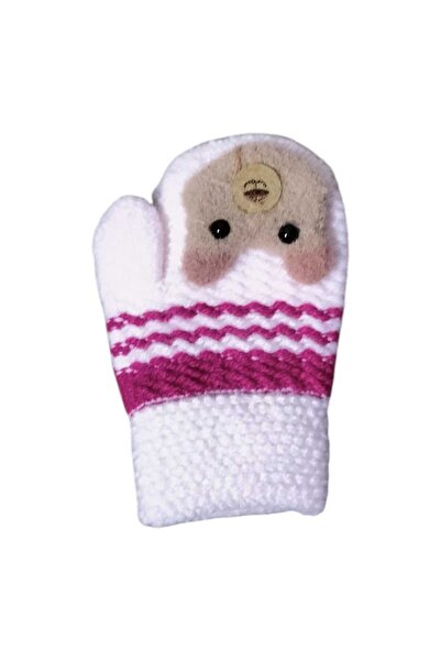 Aware Time Kitti 1-3 Yaş Kız Çocuk Figürlü Örme Eldiven
