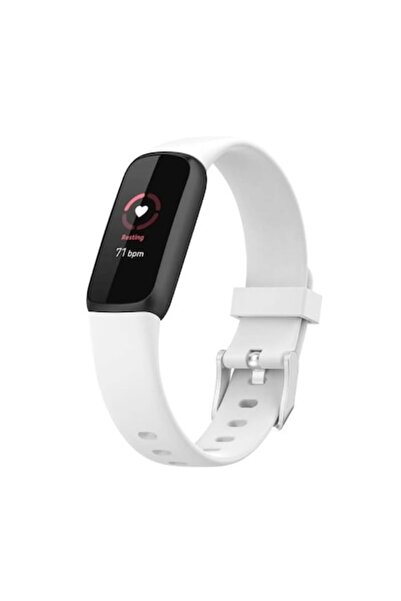 Edman Curea din silicon pentru Fitbit Luxe, mărimea L, albă