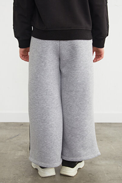 Fulla Moda Φούτερ για κορίτσια με 3 κλωστές, ρίγες στο πλάι και ελαστική μέση