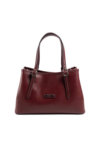 Silver Polo Geantă de mână pentru femei Claret Red SP1252