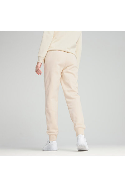 Puma Essentials No.1 Logo Women's Beige Sweatpants