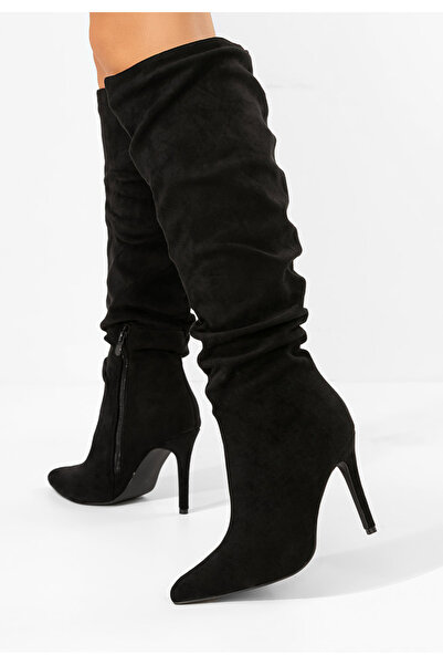 B T Shoes Cizme cu toc inalt Adania negre