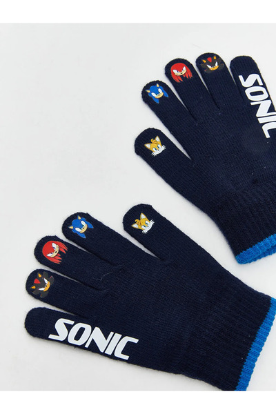 LC Waikiki قفازات للأولاد من سي إن آر سونيك مطبوع