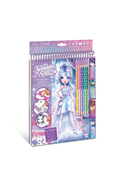 NEBULOUS STARS Caiet de schițe creative, Astral Ball, - 300 de autocolante, 9...