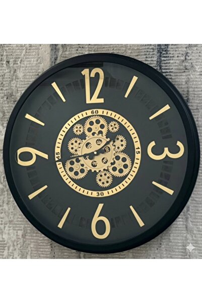 Genel Markalar Çarklı Metal Çerçeveli Duvar Saati