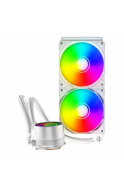 Power Boost Powerboost Deep 240 Argb 240mm Am5/1700P White Processor Liquid Cooler