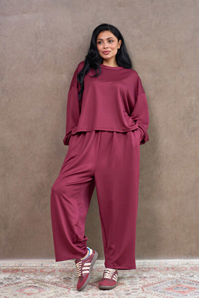 KÜÇÜĞÜM BUTİK Bordo Casual Double Suit