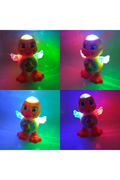 RCO Jucarie Interactiva muzicala, cu lumini multicolore, Ratusca Dansatoare, 19x15 cm