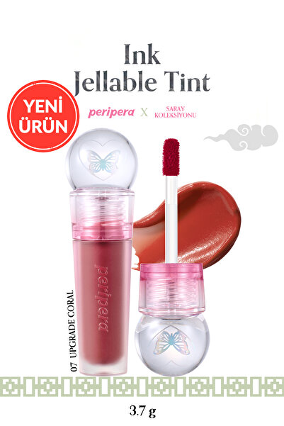 PERIPERA Su Bazlı, Ağırlık Hissi Oluşturmayan, Jel Dokulu Tint Ink Jellable Tint (07 Upgrade Coral)(