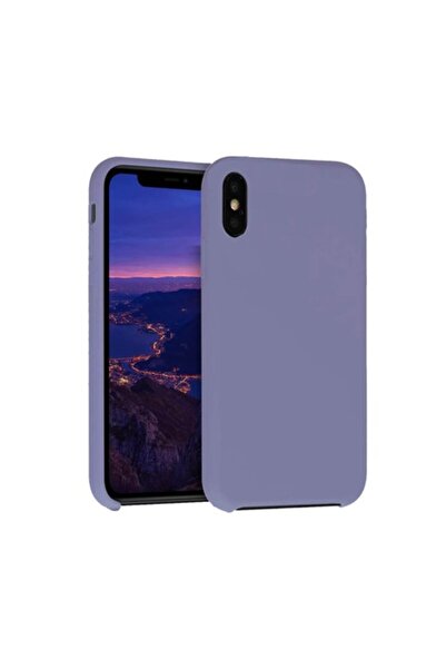 Edman Husă din silicon cu căptușeală din microfibră și colțuri întărite pentru iPhone XS Max - Albastru Rock