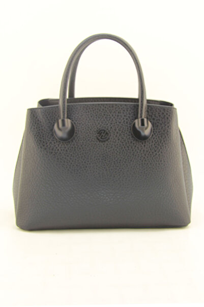 HNB Women's Matte Black Molded Hand and Shoulder Bag