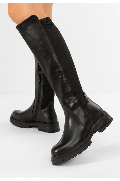 B T Shoes Cizme dama Belora neagră