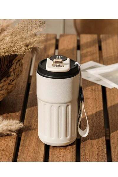 Other كوب قهوة معزول من الفولاذ المقاوم للصدأ للسفر - 450 مل، جدار مزدوج مفرغ من الهواء، مانع للتسرب