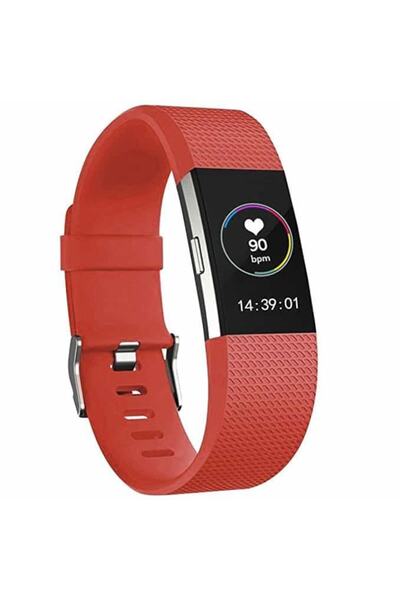 Edman Strap for Fitbit Charge 2, size L, Red
