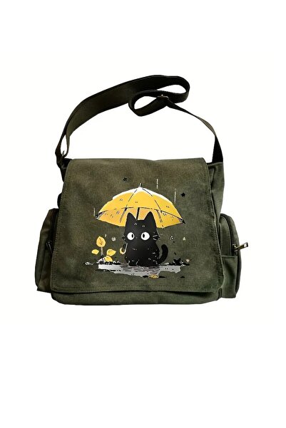 Toum Geantă unisex cu imprimeu Black Cat Seriouse