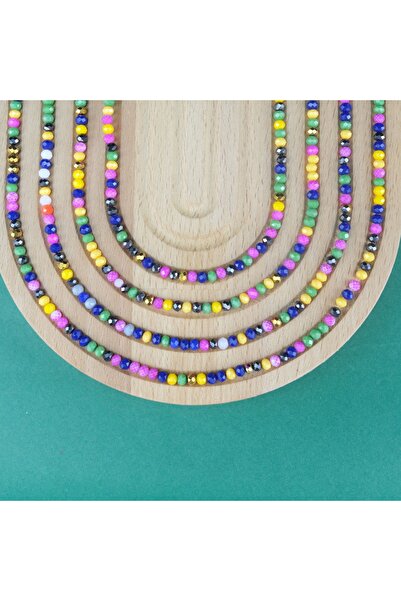 Prestij Boncuk خرز كريستال 4 ملم بألوان متنوعة