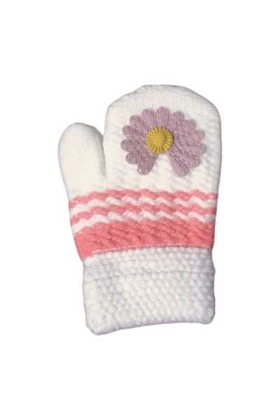 Aware Time Kitti 1-3 Years Old Girl's Figured Knitted Gloves