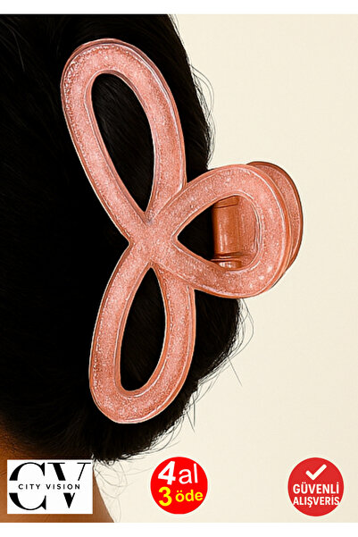 cityvision Glittery Powder Pink Color Ribbon Model Latch Buckle 11 cm - Styli...