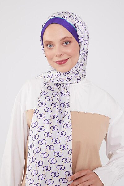 Levidor Purple Ring Pattern Brand Shawl