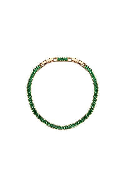 CAL'S Elegant Bracelet with Green Stone
