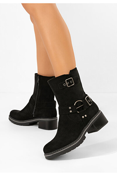 B T Shoes Ghete cu toc Gleira negre