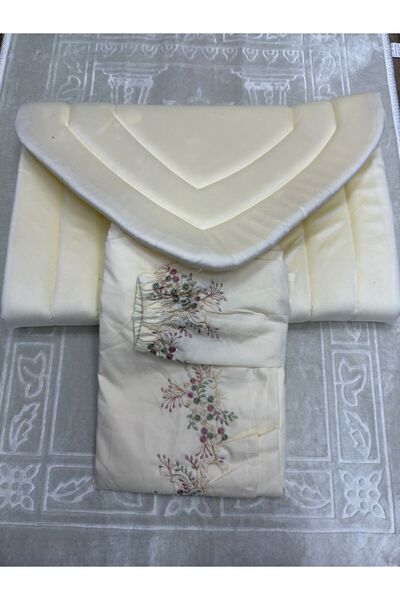 SABAT سجاد اسفنج ساده مع ثوب صلاة مطرز مشلح