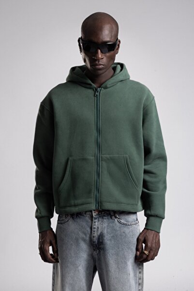 catchjeansro Cropped sweatshirt with zipper