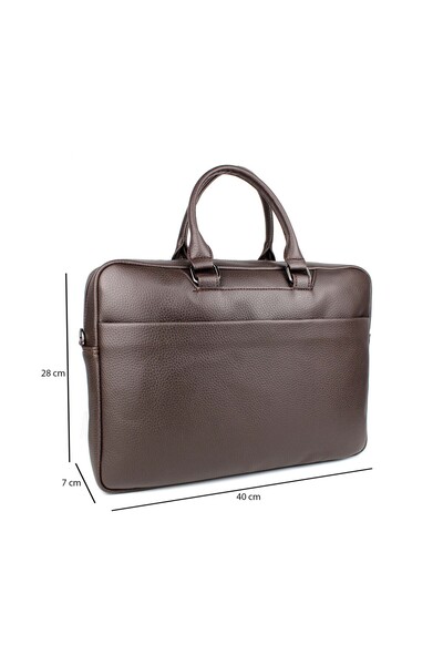 deri,se club حقيبة رجالية بنية اللون مقاس 15 و16 بوصة للوثائق والكمبيوتر المحمول