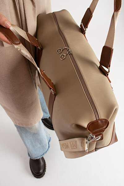 MEGA ÇANTA Tozlu Deri Geniş Hacimli Unisex Spor ve Tatil İçin Kullanıma Uygun...