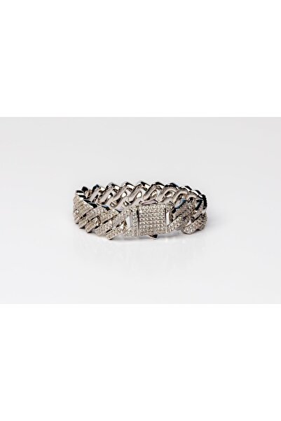 Dr.Ice 15mm Diamond Gold Plated Cuban Bracelet