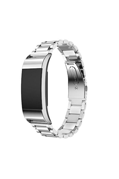 Edman Curea metalică 3Z pentru Fitbit Charge 2, argintie