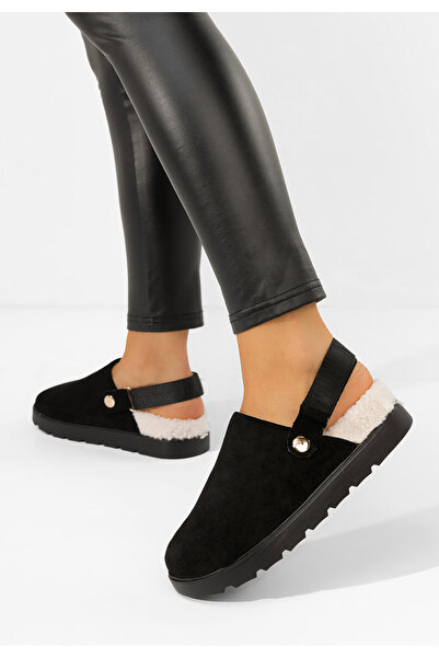 B T Shoes Saboti dama cu platforma Tamra negri