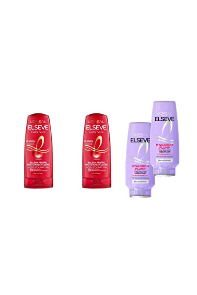 L'oreal Set 4 x Loreal Elseve Variety, 2 x Balsam 200ml Color Vive, 2 x Balsa...