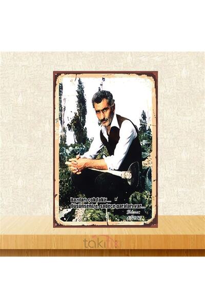 HD POSTER Yılmaz Güney Sözler Temalı Retro Poster 20x30 cm