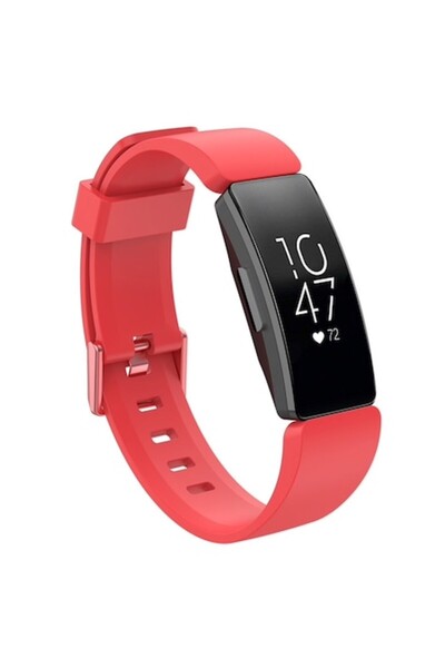 Edman Wristband Strap for Fitbit Inspire, size S, Red