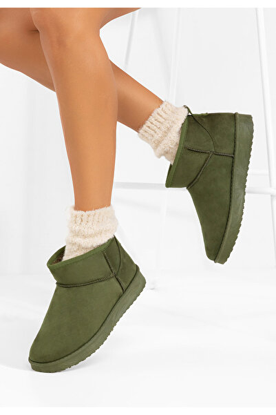 B T Shoes Χειμερινά Αρβυλάκια γυναικείες Andora πρασινο