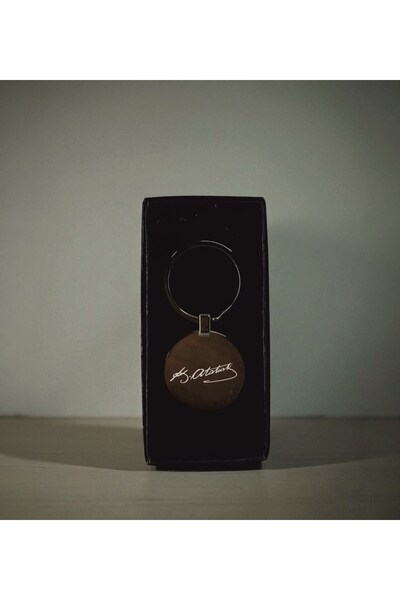 Yaprak Hediyelik Metalna kutija Privezak za ključeve sa temom Ataturka