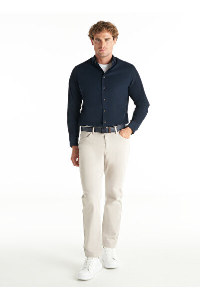 Ted Baker Normal Bel Straight Paça Regular Fit Kum Erkek Pantolon TBMRTR1036